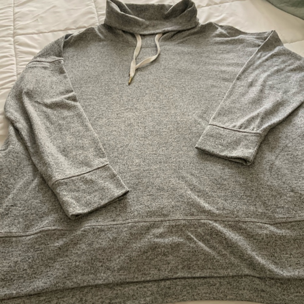 Get after it gray long pullover. Women’s XXL